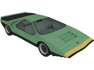 Alfa Romeo 33 Carabo (1968) 3D Model