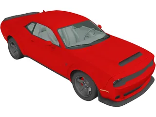 Dodge Challenger SRT Demon (2018) 3D Model