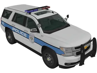 Chevrolet Tahoe Police (2016) 3D Model