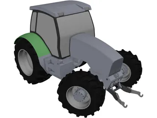 Deutz Tractor 3D Model