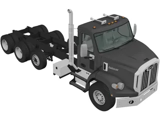 Autocar DC-64 Tractor Truck 4-axle (2019) 3D Model