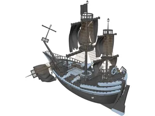 Pirates Galeon 3D Model