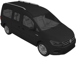 Volkswagen Caddy (2016) 3D Model