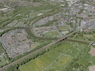 Preston City, UK (2020) 3D Model