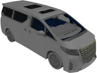 Toyota Alphard (2017) 3D Model