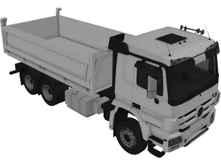 Mercedes-Benz Actros Tipper 3-axle (2011) 3D Model