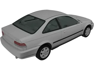 Honda Civic Coupe (1996) 3D Model