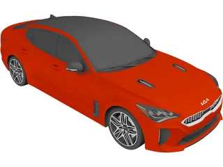 Kia Stinger GT FL (2022) 3D Model