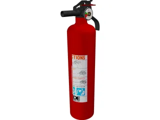 Fire Extinguisher 3D Model