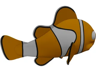 Nemo Fish Cartoon 3D Model