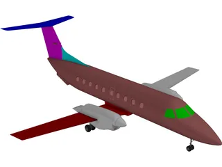 Embraer EMB 120 Brasilia 3D Model