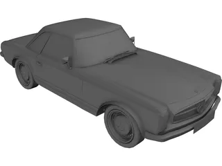 Mercedes-Benz 280 SL (1969) 3D Model