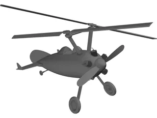 Autogyro Bushman 3D Model