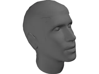 Man Head 3D Model