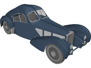 Bugatti Atlantic Coupe 3D Model