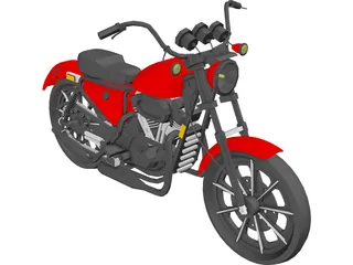 Harley-Davidson (1975) 3D Model