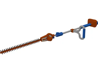 Portable Hedge Trimmer 3D Model