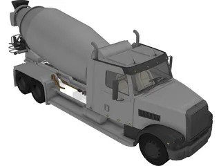 Truck Mixer 3D Model