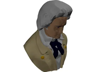 Ludwig van Beethoven 3D Model