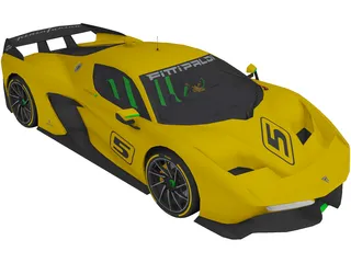 Fittipaldi EF7 Vision GT (2017) 3D Model