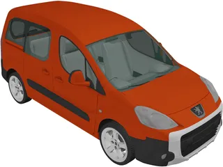 Peugeot Partner Tepee (2011) 3D Model