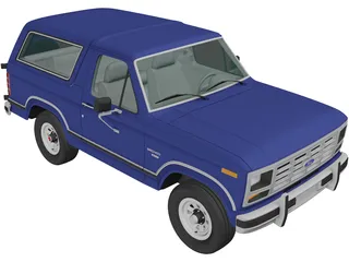 Ford Bronco (1982) 3D Model