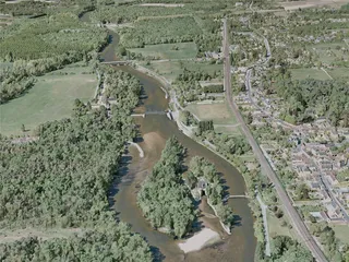 Chenonceaux City, France (2021) 3D Model