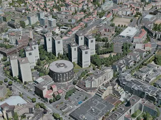 Clermont-Ferrand City, France (2021) 3D Model