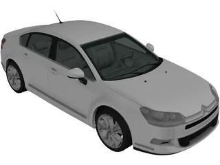 Citroen C5 Saloon (2011) 3D Model