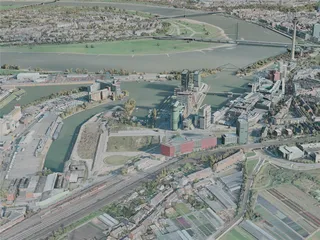 Dusseldorf City, Germany (2021) 3D Model