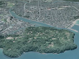 Hagi City, Japan (2021) 3D Model