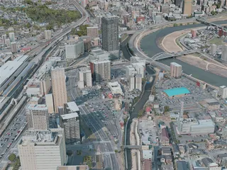 Kumamoto City, Japan (2021) 3D Model