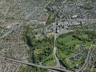 Le Mans City, France (2021) 3D Model