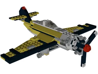 Lego Airplane 3D Model