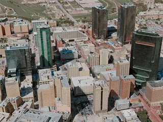 Fort Worth City, USA (2021) 3D Model