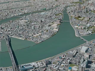 Hiroshima City, Japan (2021) 3D Model