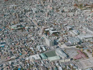 Matsumoto City, Japan (2021) 3D Model