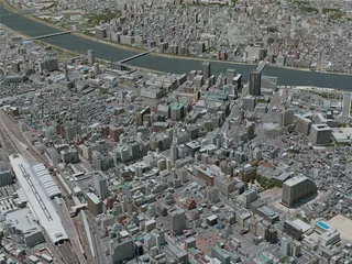 Niigata City, Japan (2021) 3D Model