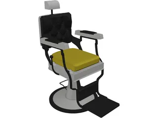 Barber Chair 3D Model