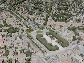 Montpellier City, France (2021) 3D Model