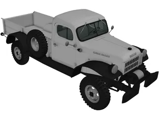 Dodge Power Wagon (1971) 3D Model