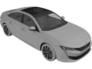 Peugeot 508 (2019) 3D Model