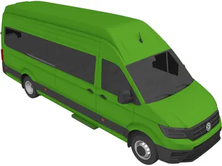 Volkswagen Crafter Passenger Van (2018) 3D Model