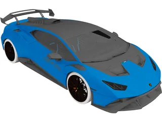 Lamborghini Huracan STO (2021) 3D Model