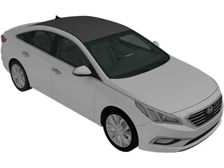 Hyundai Sonata (2014) 3D Model