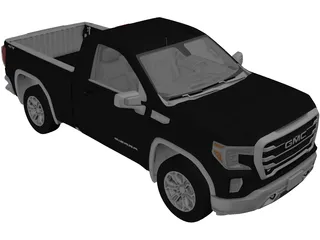 GMC Sierra Reg SLE 1500 (2020) 3D Model