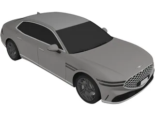 Genesis G90 (2022) 3D Model