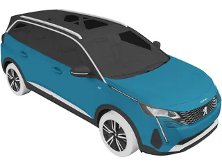 Peugeot 5008 (2021) 3D Model