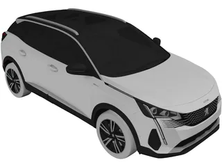 Peugeot 3008 (2021) 3D Model