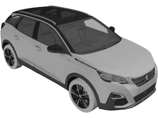 Peugeot 3008 (2019) 3D Model